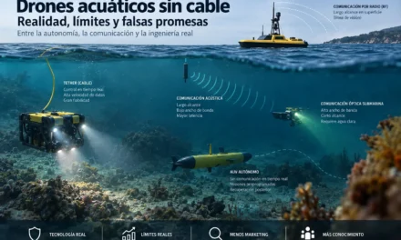 Drones acuáticos sin cable: realidad, límites y falsas promesas